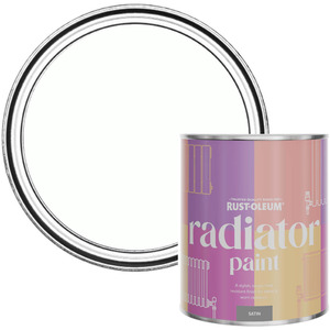 Rust-Oleum Radiator Paint in Satin Finish - Chalk White 750ml