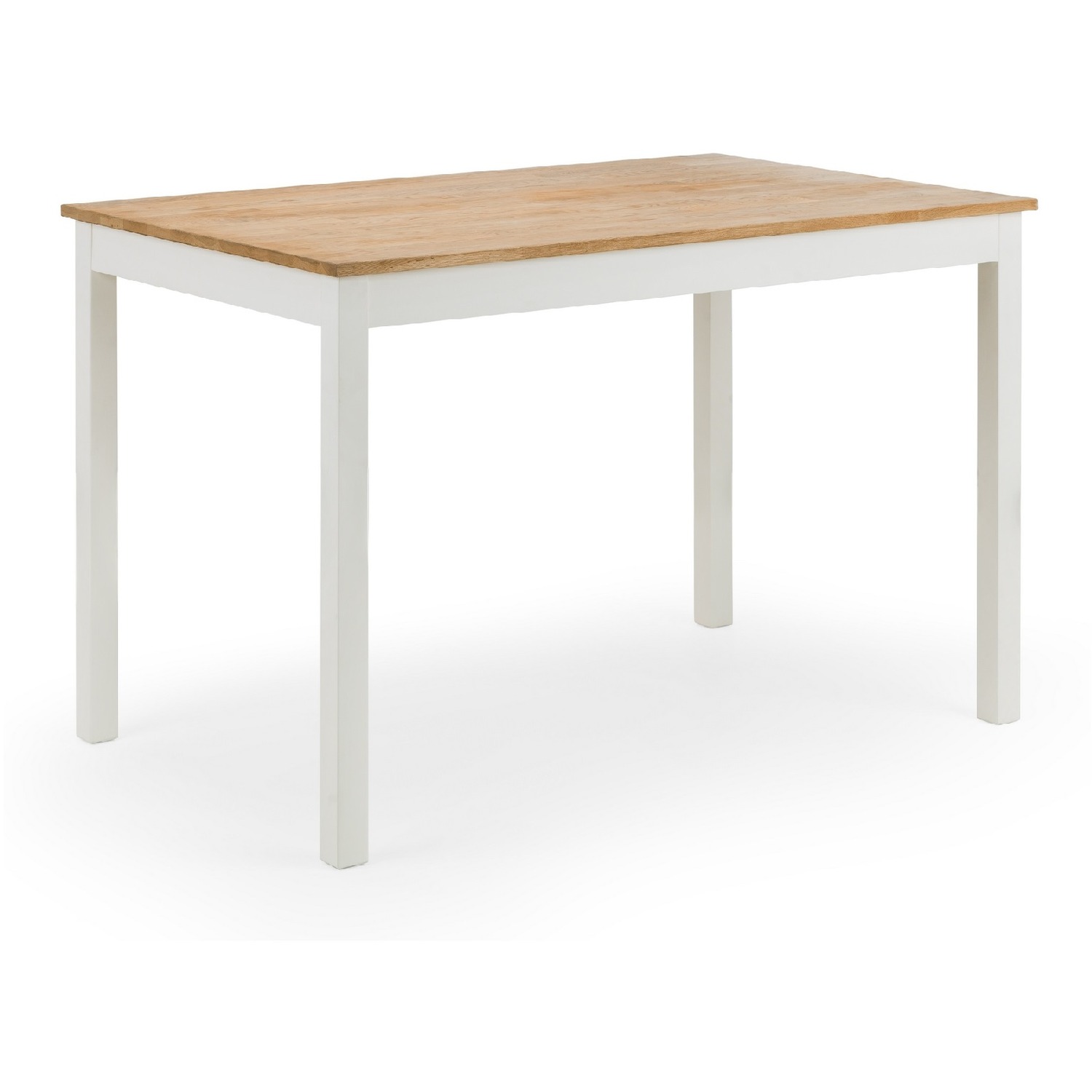 Coxmoor Ivory And Oak Rectangular Table Bench And Chairs Set - White
