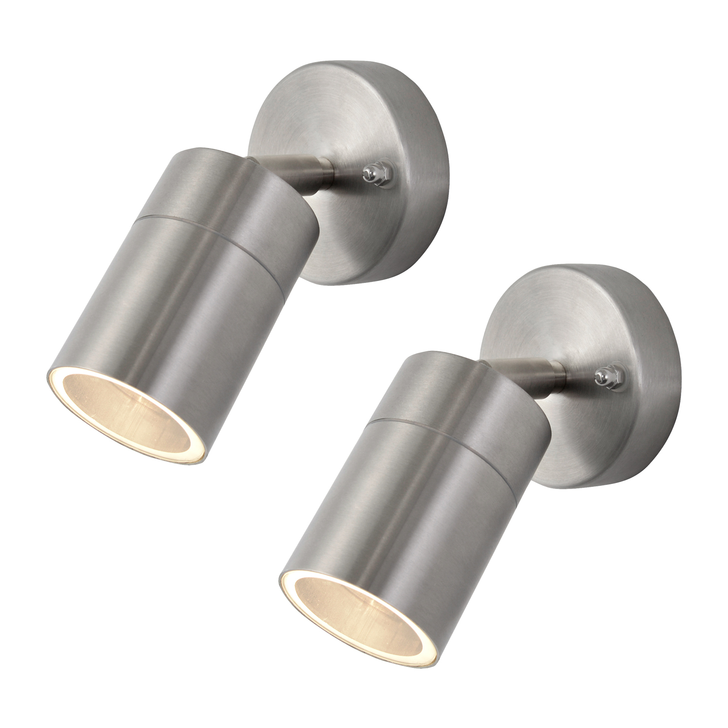 2 Pack Of Kenn Adjustable Outdoor Wall Lights - Steel
