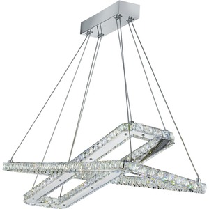 Chetumal Chrome 2Lt LED Pendant