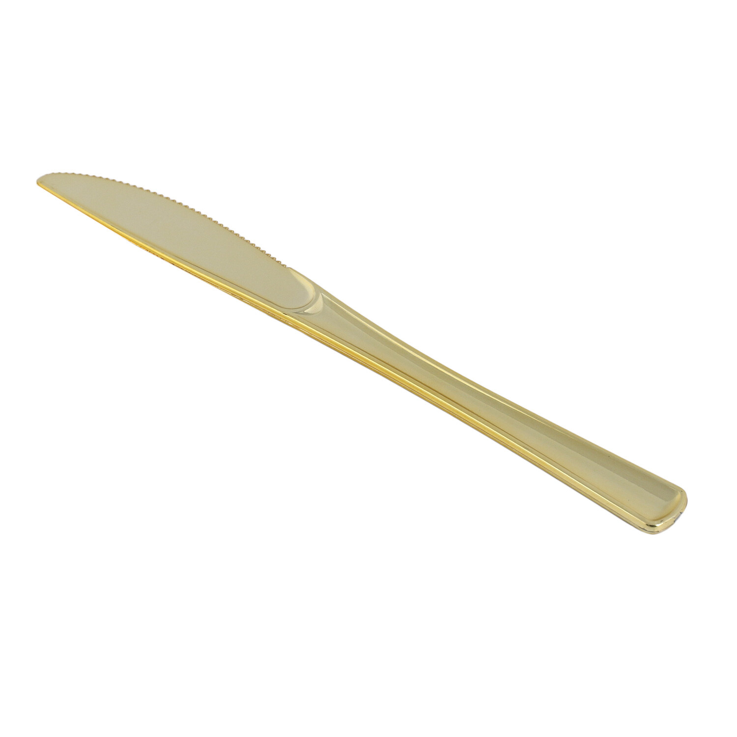 Pack Of 24 Plastic Cutlery Set - Gold
