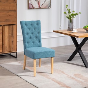 Set of 2 Pienza Fabric Dining Chairs