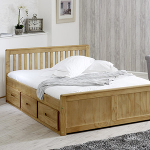 Mission Wooden Storage Bed Frame