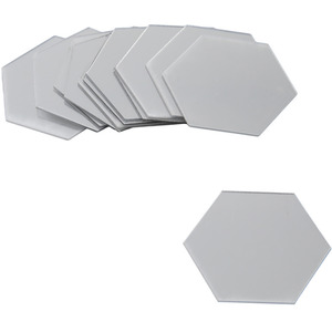 36Pcs DIY Hexagon Mirror Wall Stickers