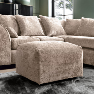 Harriet Crushed Chenille Footstool