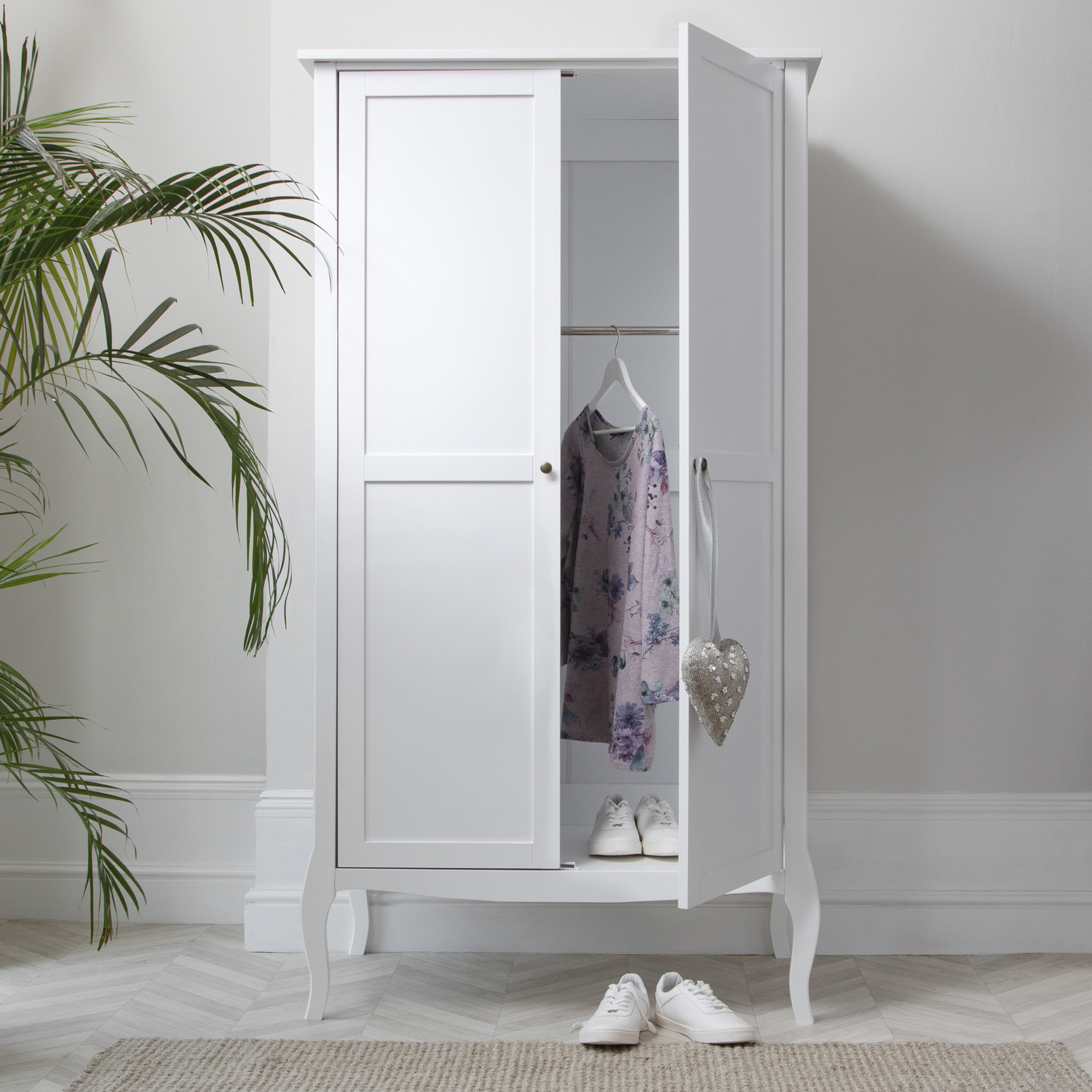 Camille Wardrobe In Classic White - White
