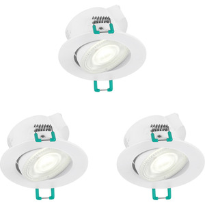 Cool White / Modern / 31.6mm / 218g Sylvania Sylspot Recessed LED Spotlights for kitchen, bedroom and living rooms shot 5569535