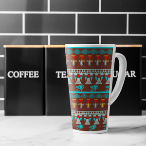 Ethnic Silhouettes Latte Mug
