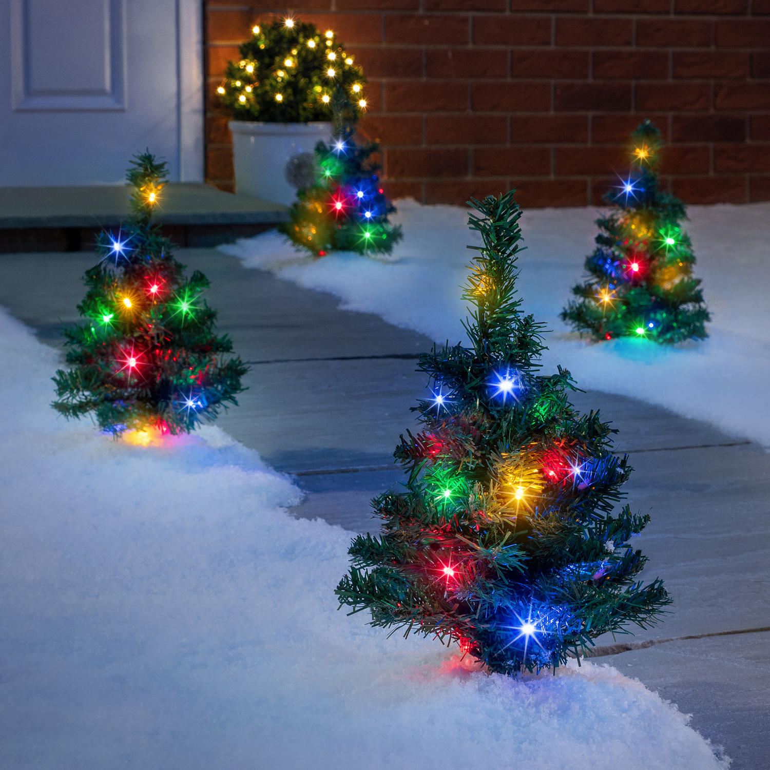 Mini Lights Christmas GardenKraft 15650 100 Warm White Net Style
