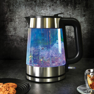 5 Colour Lustre Glass Kettle