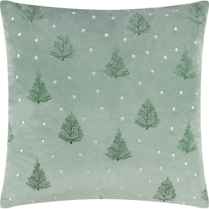 Evergreen Classic Tree Embroidered Cushion