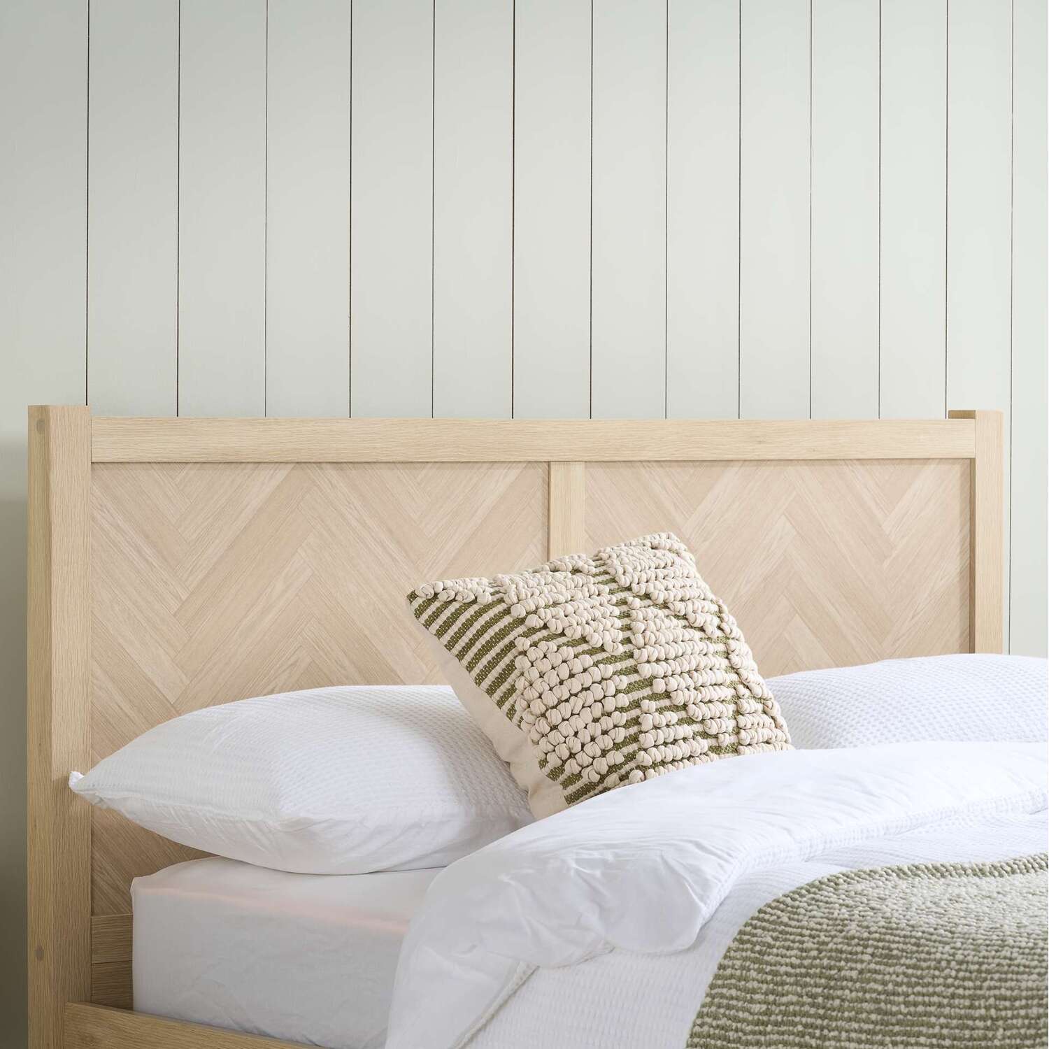 Oak Brown Wooden Bed Frame Birlea Herringford - Oak Double