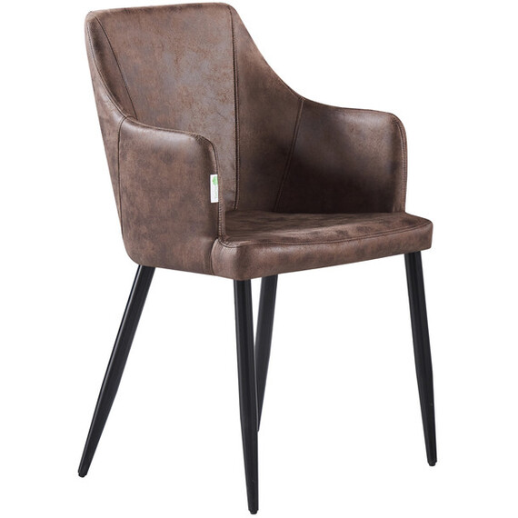Single Zarah Faux Leather Dining Chair Metal Legs Dining Room Chairs