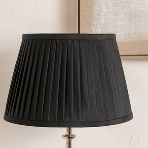 35cm Poly Cotton Pleated Lampshade For Table Lamps