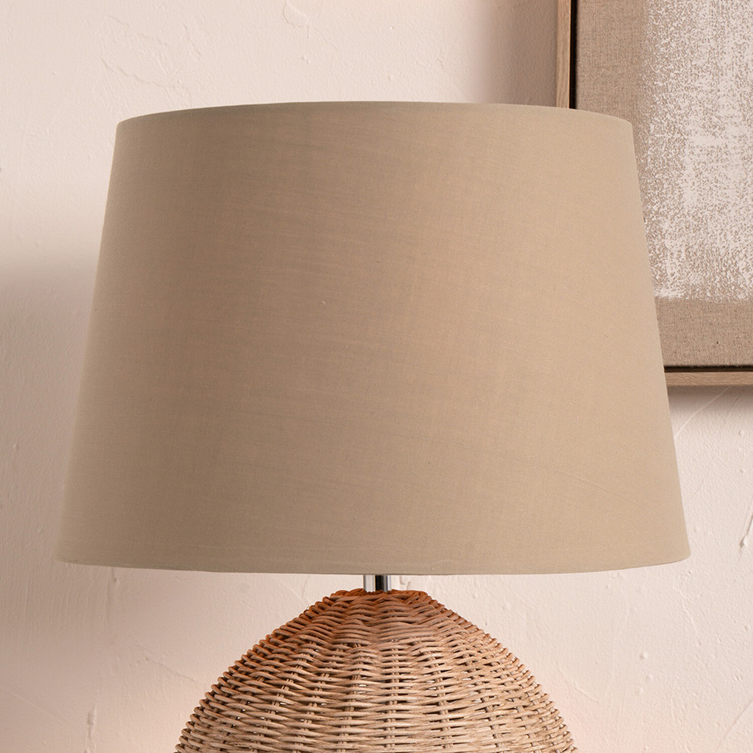 Image of 20cm Tapered Poly Cotton Lamp shade&hellip;