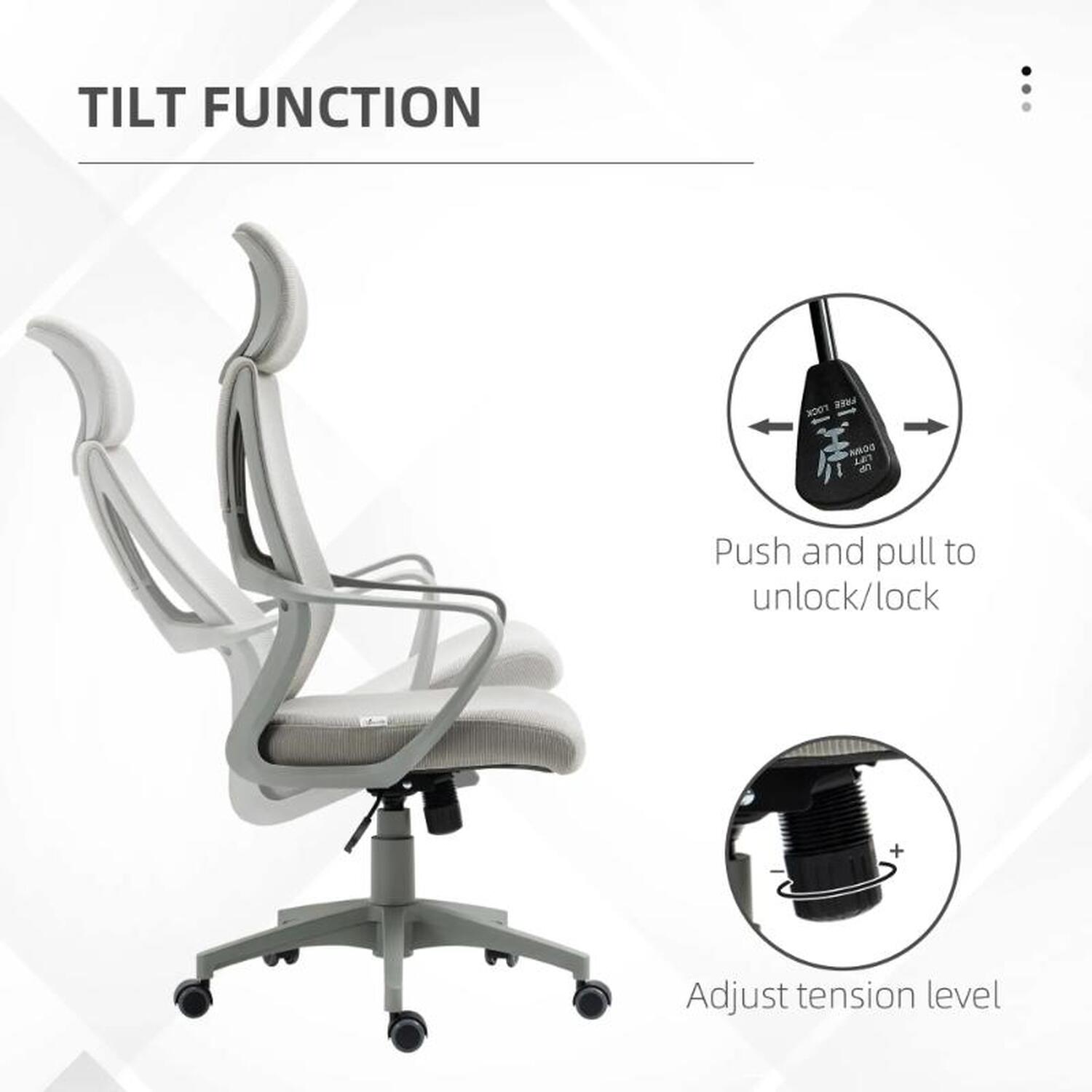 Brent Ergonomic Office Chair - Grey