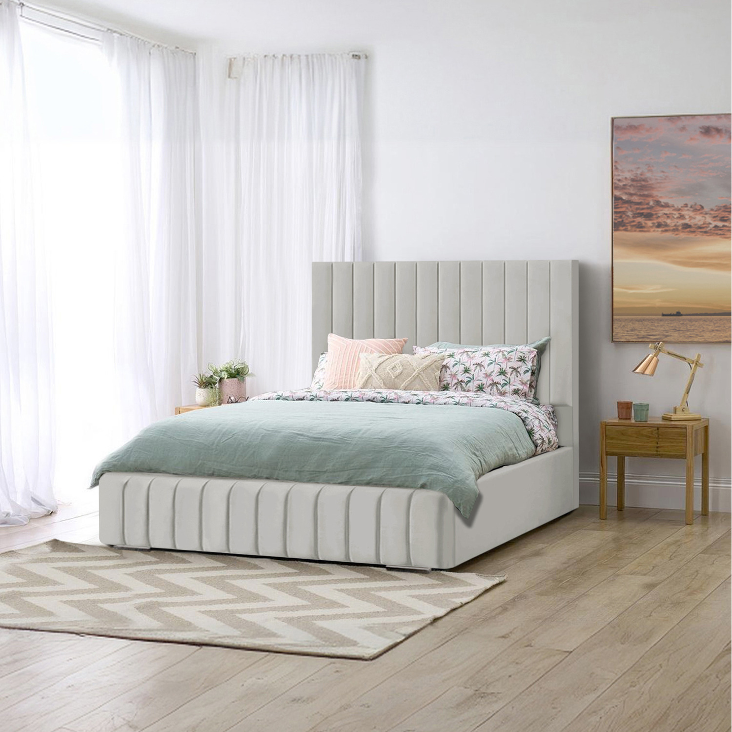 Ammara Bed Frame - Silver Single