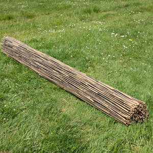 Bamboo Slat Natural Garden Screening Roll