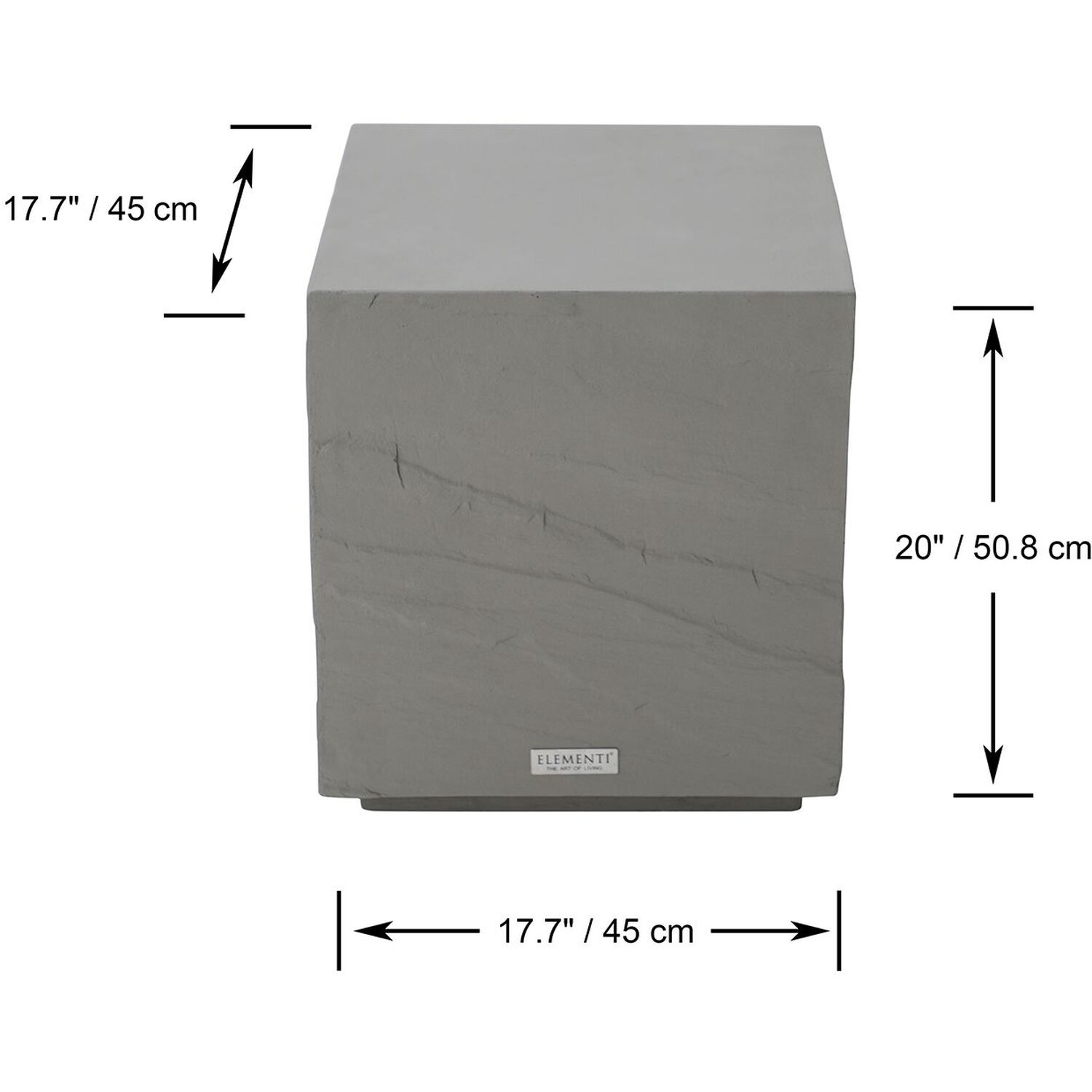 Colorado Grc Side Table - Space Gray