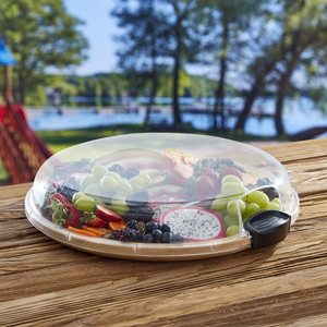 Farberware Build-a-Board Bamboo Round Board, 35.5cm, Card Insert