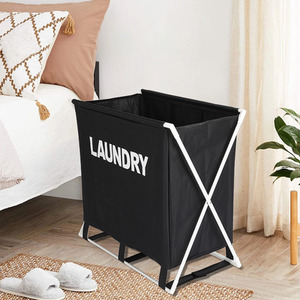 Foldable Laundry Basket with Dual Side Handles