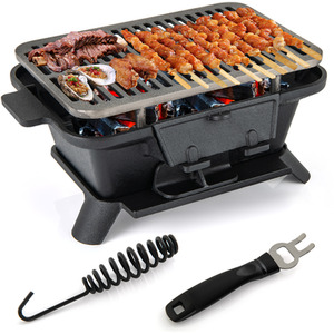 Portable Charcoal Grill Tabletop Camping Grill