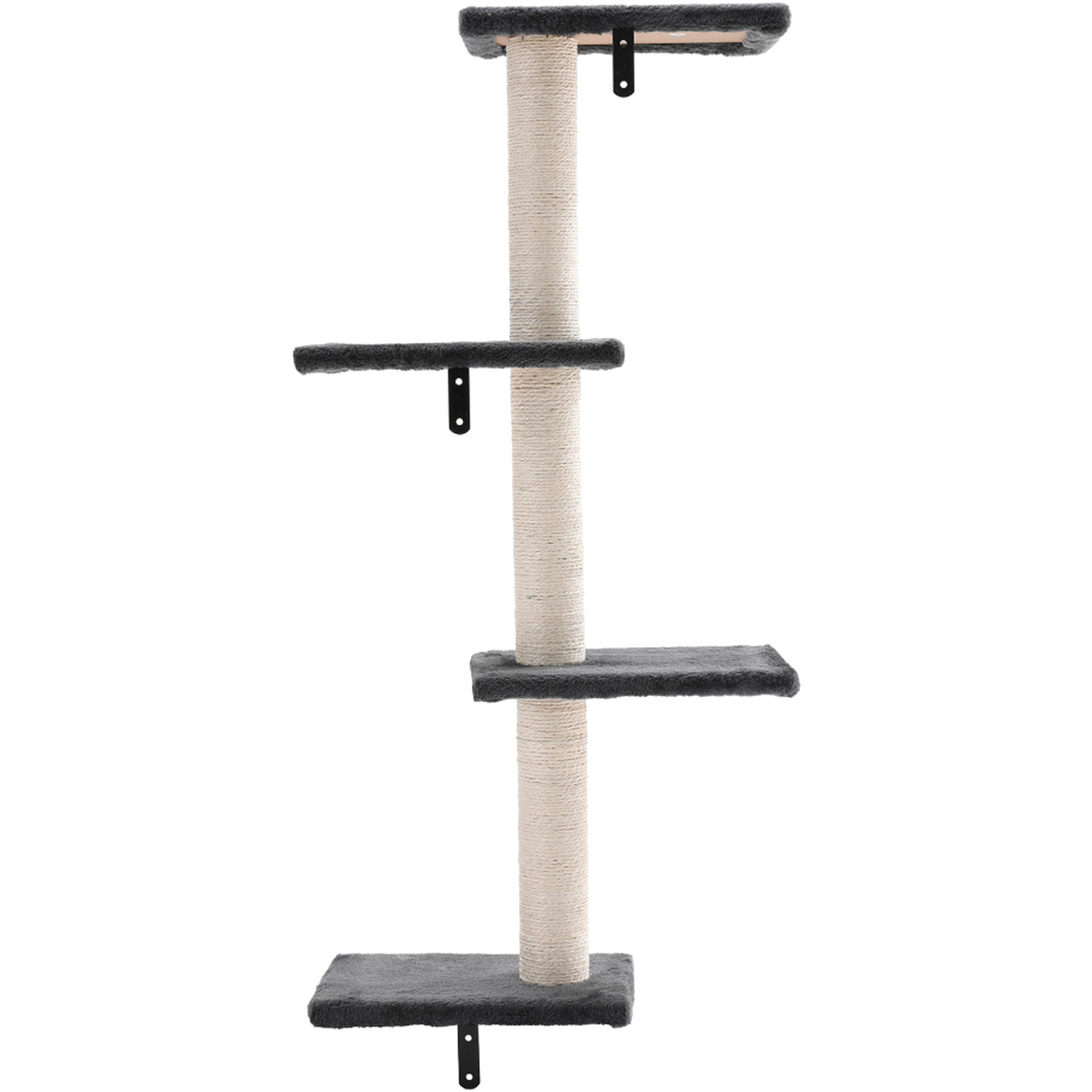 Kidkid Cat Tree with Hammock and Multi-Level Climbing Platforms - Grey