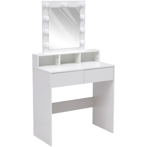 Hollywood Style Dressing Table with Lights and Storage Drawers