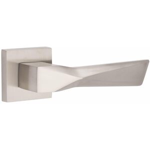 Aura Door Handles On Square Rose Satin
