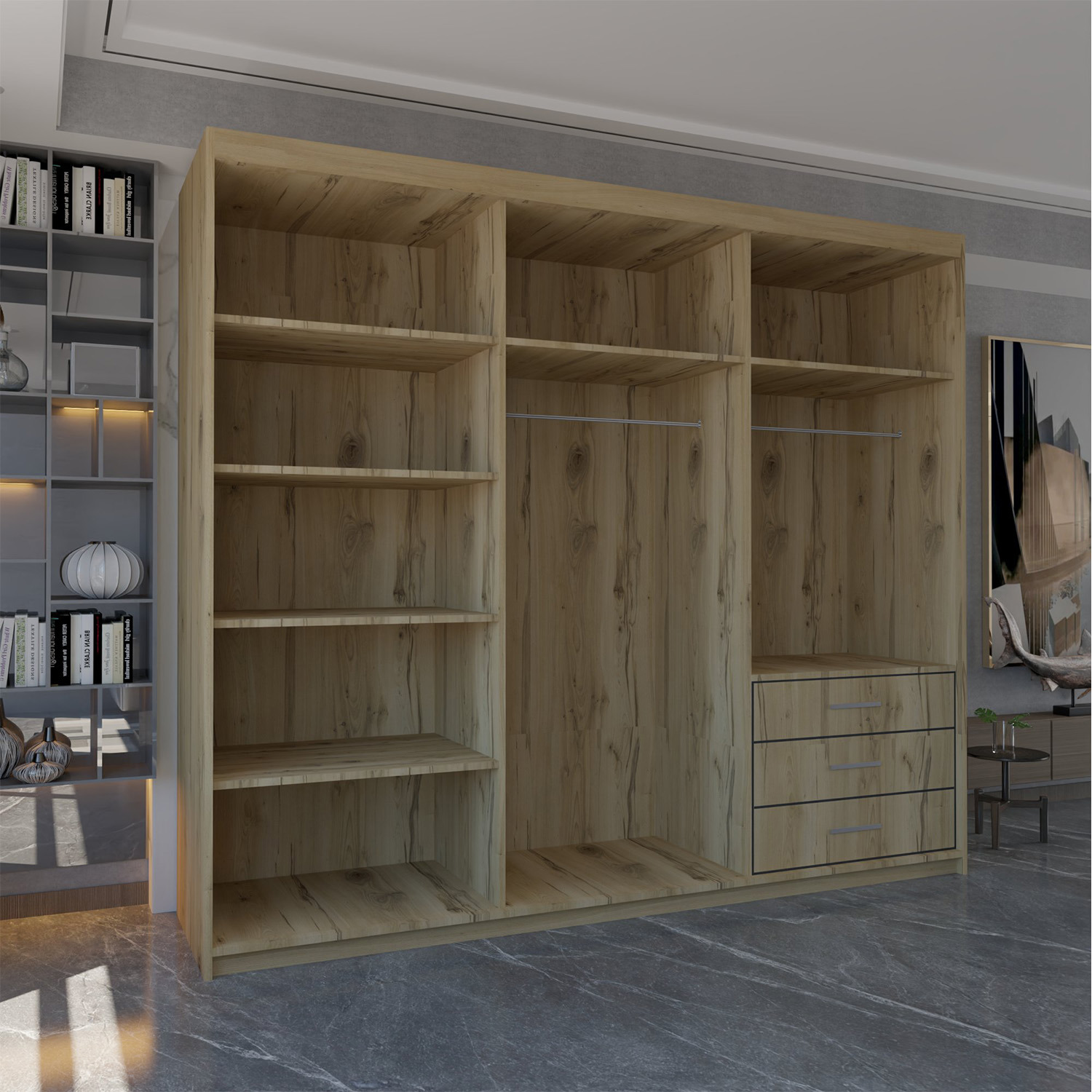 Everest Sliding Door Wardrobe - Oak