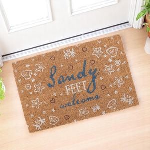 Natural Coir Sandy Feet Welcome Doormat