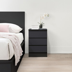 Oslo 3 Drawer Bedside