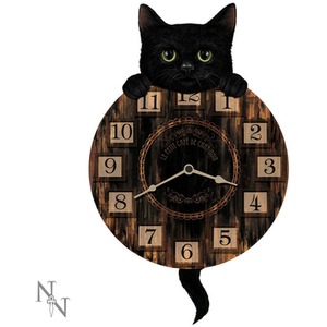Kitten Tickin Cat Pendulum Wall Clock