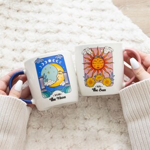 Celestial Sun And Moon Mug Set For Dreamers