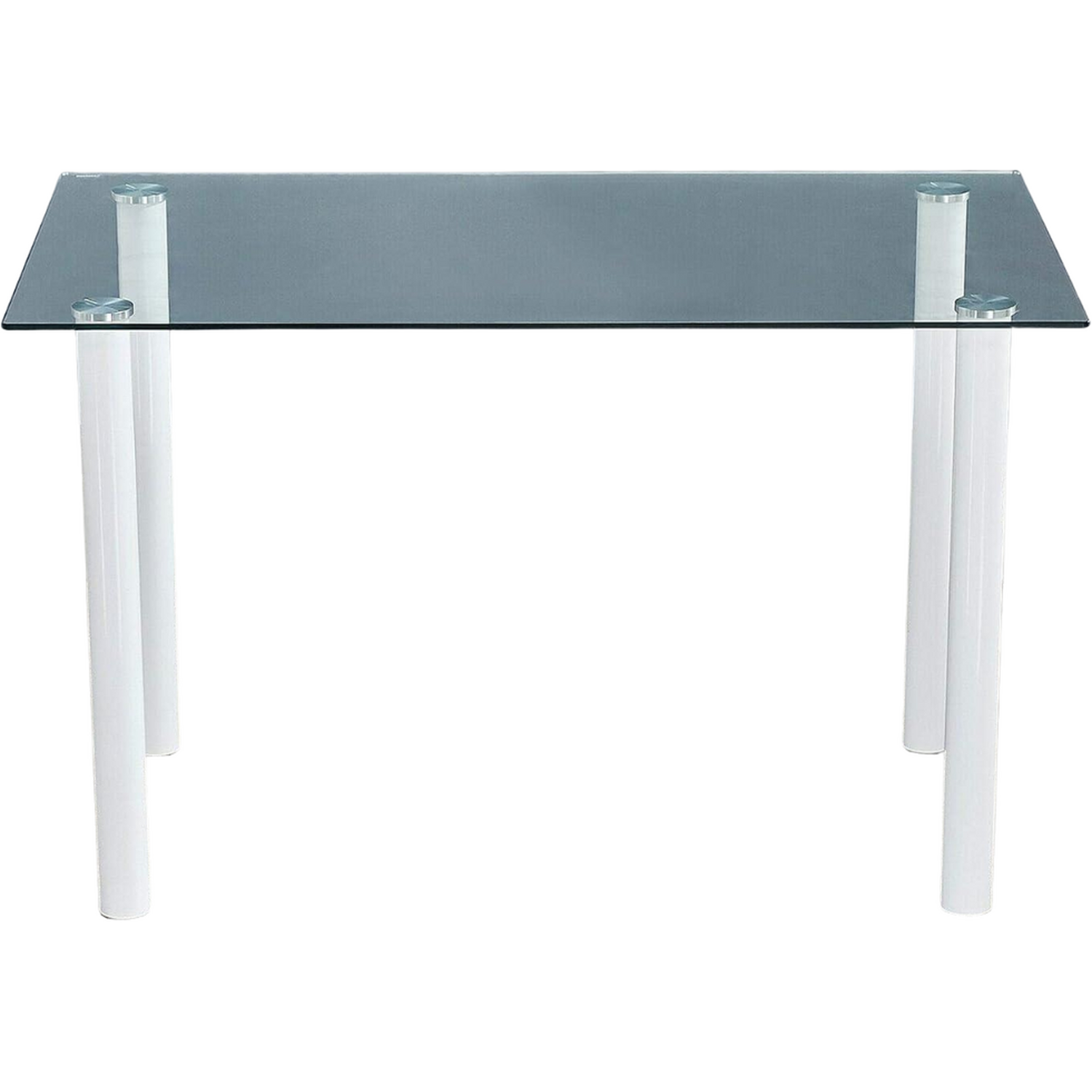 Rectangular Glass Display Table Rectangle Glass Table with Chrome Legs