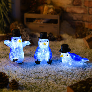 3 Piece Sliding Penguins with Top Hat