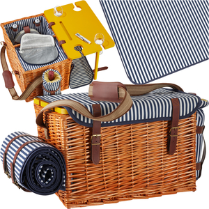 tectake® Picnic Basket Rügen