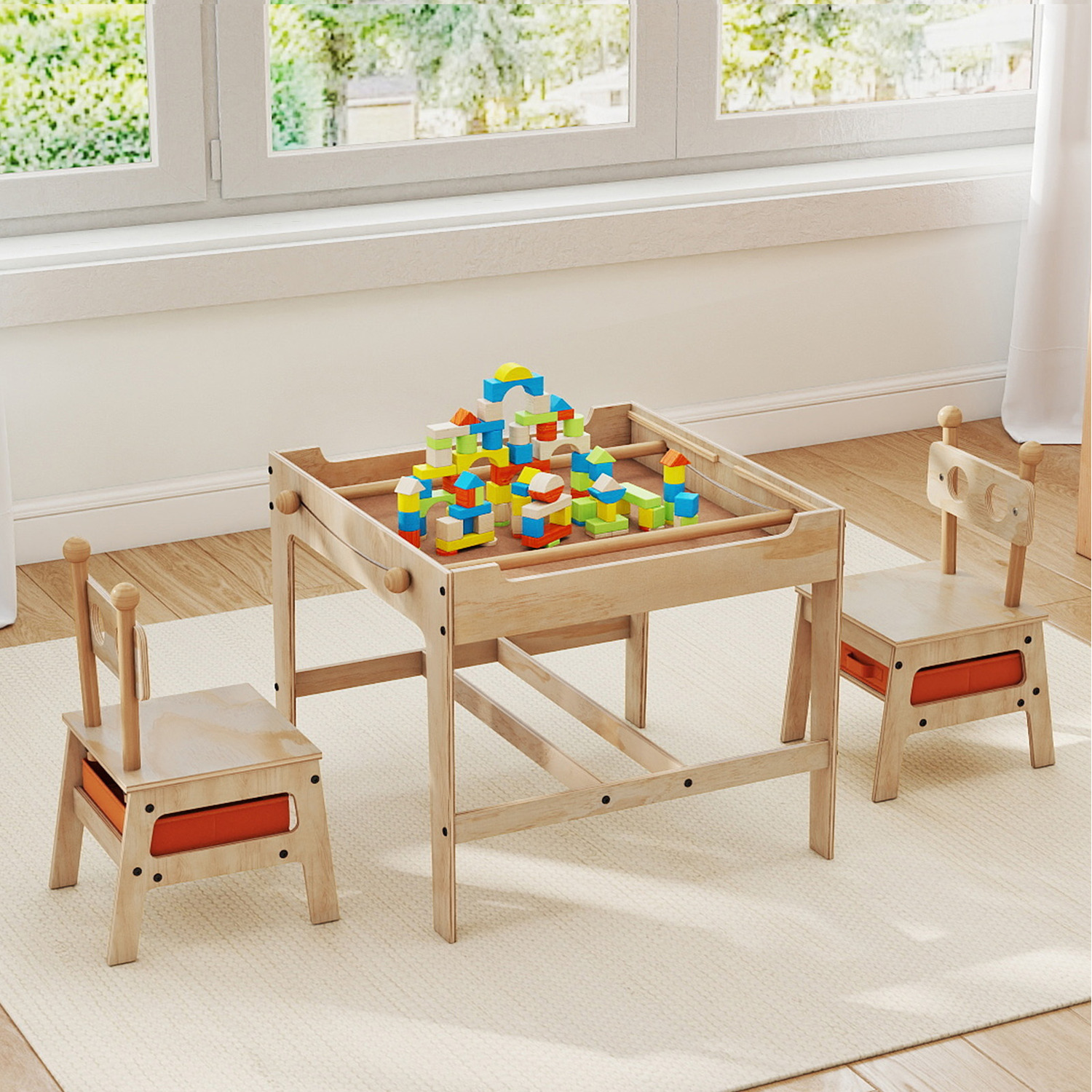 Kids Activity Desk Set - Orange