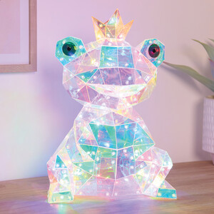 Crystal Effect Iridescent Frog Light