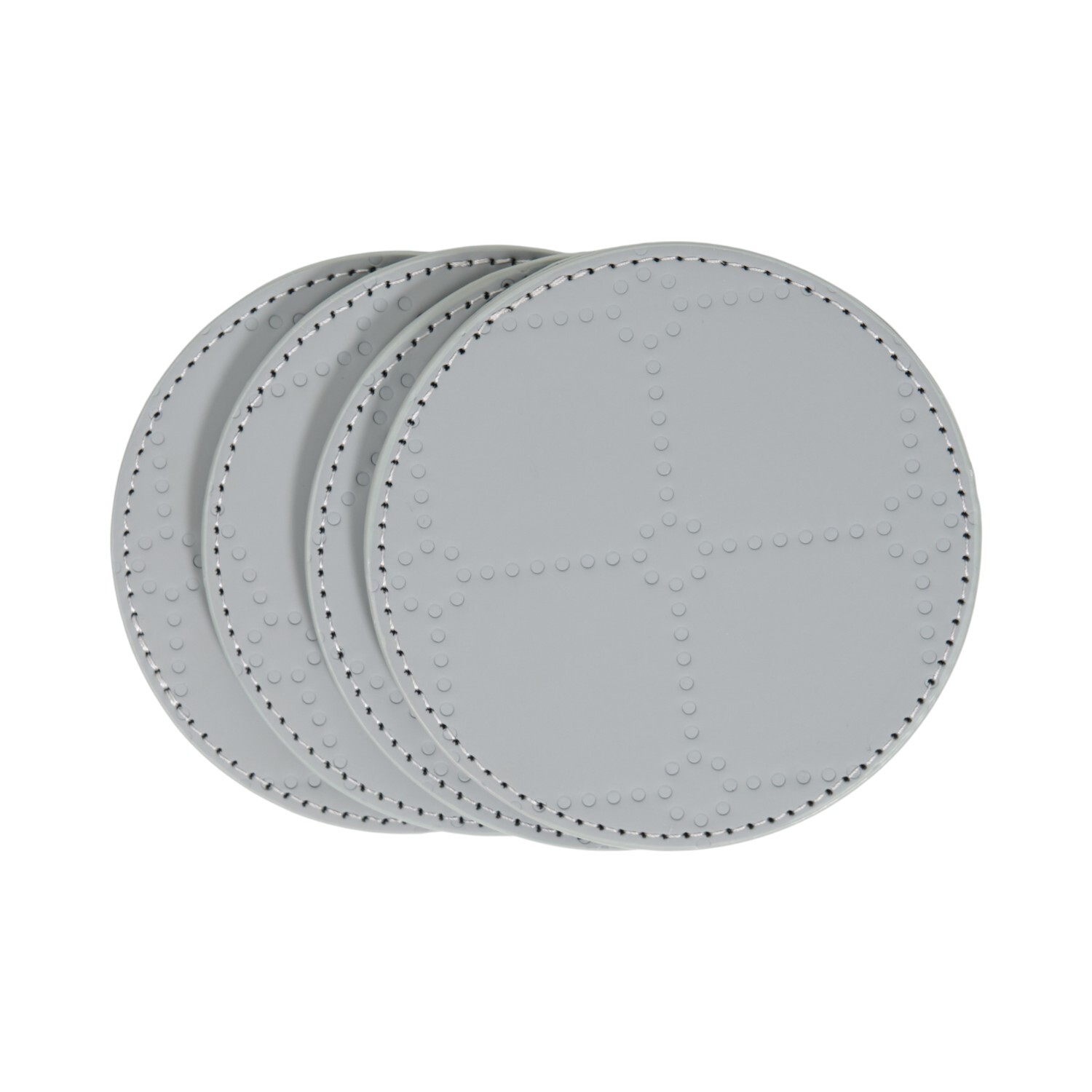 Image of Pack of 4 Quilted Faux Leather&hellip;