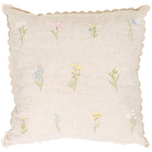 Pippa Floral Embroidered Cushion