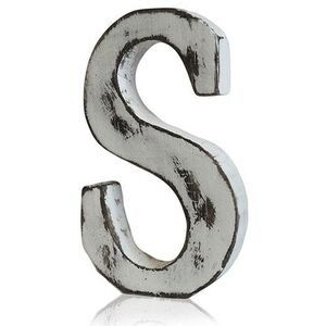 Handcrafted Shabby Chic Alphabet Letter S