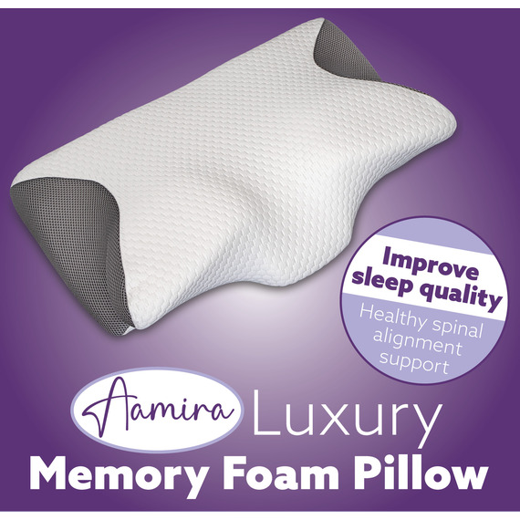 Aamira Luxury Orthopedic Memory Foam Cervical Neck Support Pillow