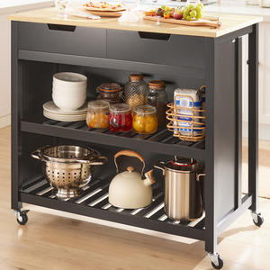 Kitchen Island on Wheels Trolley Storage Cart