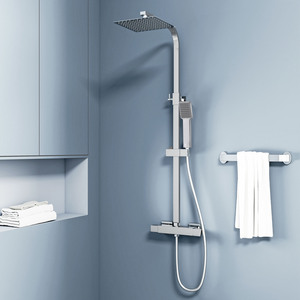 Wall-Mounted Mixer Shower Thermostatic Set with Rainfall Head