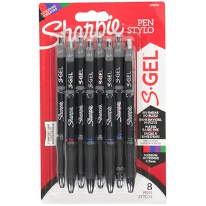 Pack of 8 Sharpie S-Gel Assorted Ink Colours Pens
