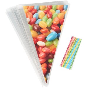 Pack of 100 Cone Party Bags