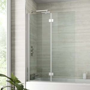 Modern 2 Section Shower Screen