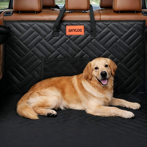 Skylos Waterproof Pet Car Seat Cover 600D Oxford Cloth Black