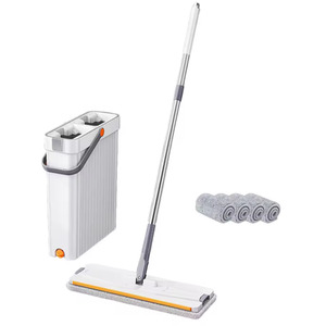 2 in 1 Spin Flat Mop with Buck